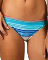 Raisins Women's Moderate Bikini Bottom In Newport Stripe In Multi