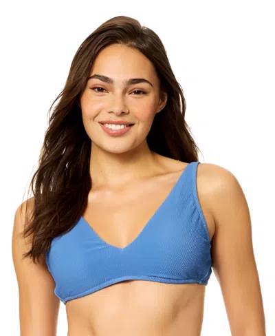 Raisins Women's Pisces V-neck Swim Bikini Top In Gray