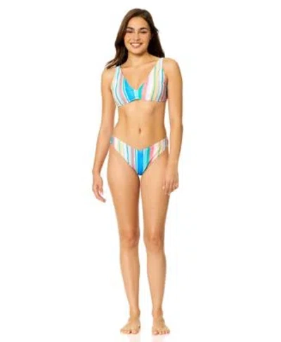 Raisins Womens Pisces V Neck Swim Bikini Top Bottoms In Multi