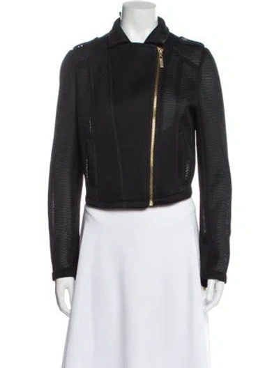 Pre-owned Raison D'etre Biker Jacket In Gray