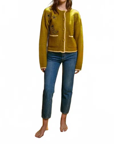 Raisonnel Armelia Crewneck Sweater In Olive In Green