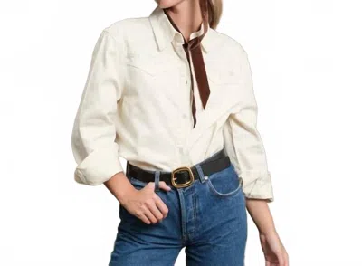 Raisonnel Emma Western Shirt In Cream In Neutral
