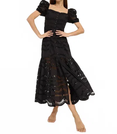 Raisonnel Eyelet Dress In Black