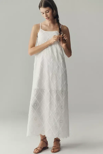 Raisonnel Scoop-neck Midi Dress In White
