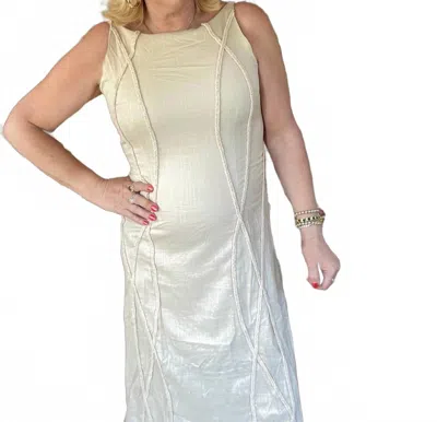 Raisonnel Step Into Summer Midi Dress In Beige