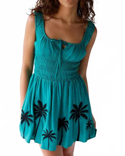 Raisonnel Women's Palm Paradise Mini Dress In Green