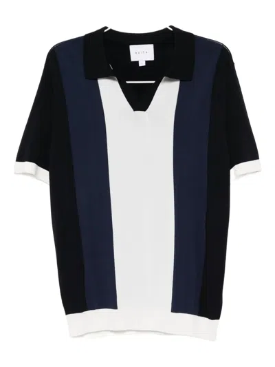 Raith Color Block Polo Shirt In Blue