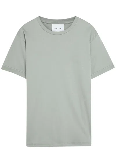 Raith Crew-neck Cotton T-shirt In Green