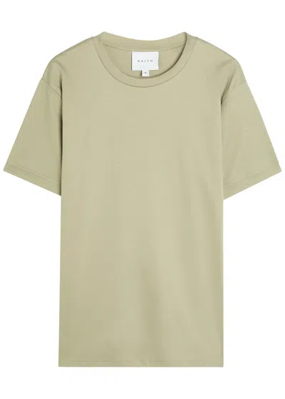 Raith Crew-neck Cotton T-shirt In Green