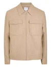 Raith Mens Oatmeal Fabien Zip-through Woven Jacket Xl In Neutral