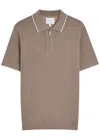 Raith Henry Half-zip Polo Shirt In Brown