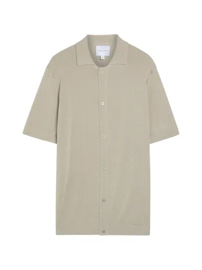 Raith Knitted Short-sleeve Shirt In Neutral