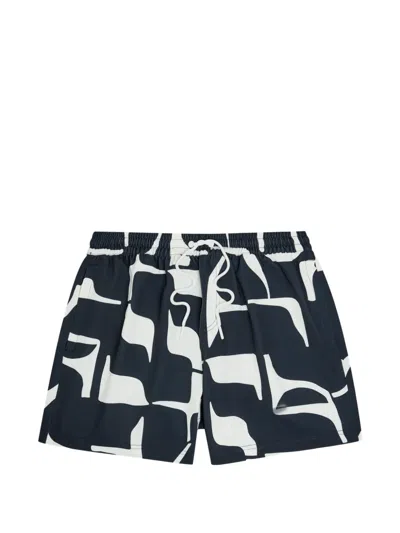 Raith Massira-print Swim Shorts In Black