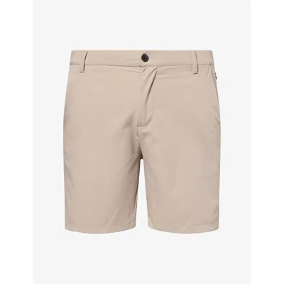 Raith Mens Beige Luiz Elasticated-waist Woven Shorts In Neutral