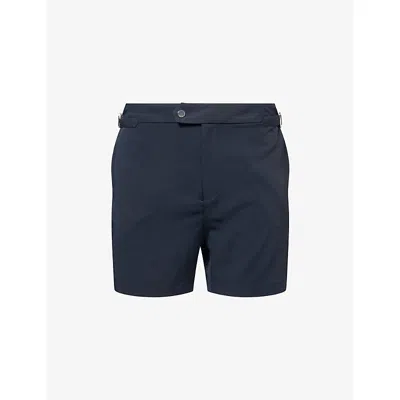 Raith Mens Navy Barco Tailored Swim Shorts In Blue