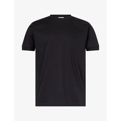 Raith Mens  Luxe Mercerised Cotton T-shirt In Black