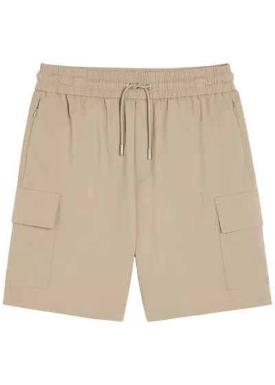 Raith Milo Stretch-jersey Cargo Shorts In Neutral
