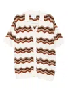 Raith Primavera Wave Crochet Knit Shirt In White