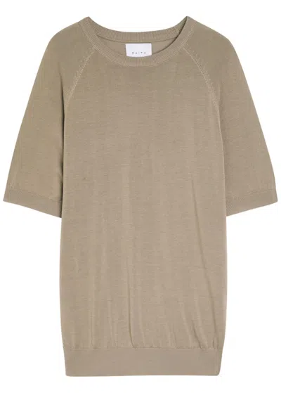 Raith Riera Knit T-shirt In Brown