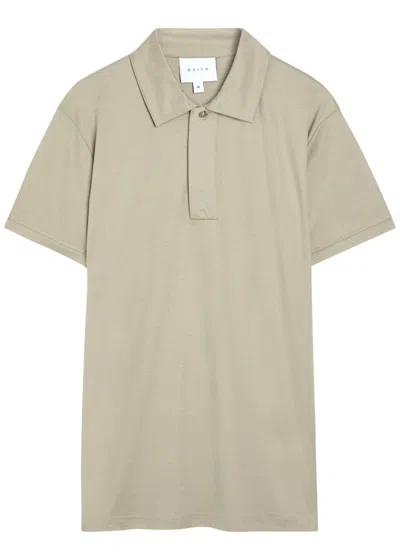 Raith Santi Mercerized Cotton Polo Shirt In Neutral