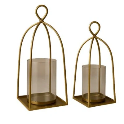 Raiz Studio Bend Hurricane Holder In Gold