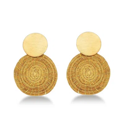Raízes Women's Gold Cassia Earrings