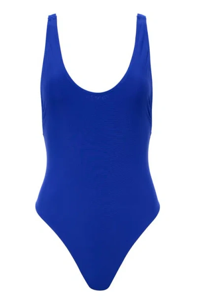 Raj Swim Vitals Landon Open Back 1-piece In Blue