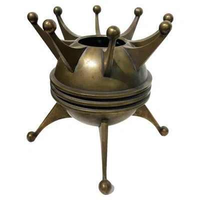 Pre-owned Raju Peddada Bronze Vessel/bowl, Sculptural Object By  In Gold