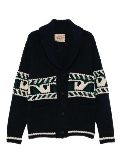 Rakkì Blue Holman Cardigan In Multi