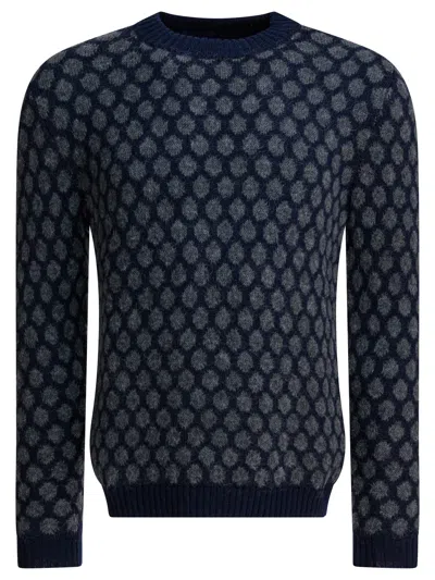 Rakkì Rakki Blue Mohair Wool Blend Knitwear In Multi