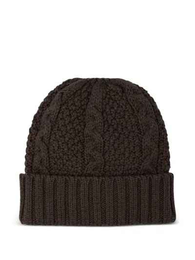 Rakkì Rakki Souffle Beanie Hat In Brown