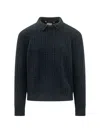 Rakkì Rakki Mixed Stitch Pullover Sweater In Blue