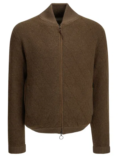 Rakkì Camel Colored Bomber Jacket In Brown