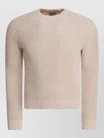 Rakkì Cotton Crew-neck Jumper In Neutral