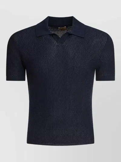 Rakkì Cotton Polo Shirt In Blue