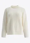 Rakkì Merino Wool Turtleneck Knitwear In Neutral