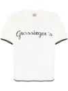 Rakkì Grossinger's T-shirt In Knitted Cotton In White