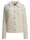 Rakkì Wool Blend Overshirt Jacket Jackets And Coats White In White