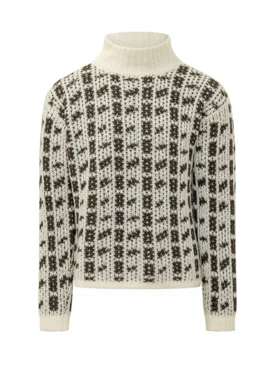 Rakkì Rakki Jacquard Pullover Sweater In Bco Ciocc