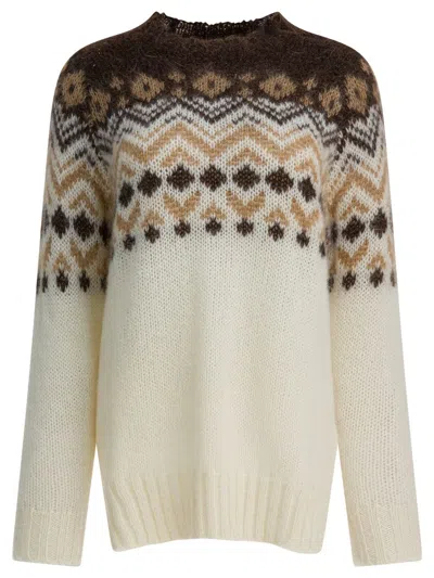 Rakkì "jane Over" Sweater In White