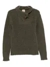 Rakkì Johnson Button-fastening Sweater In Green