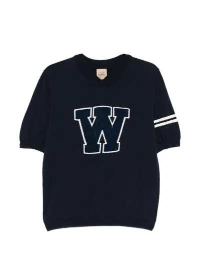 Rakkì Maglia Cornell Blu Con Lettera W Rakki