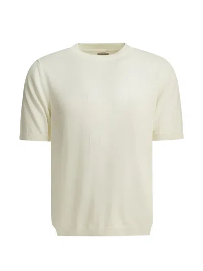 Rakkì Number-patch Knitted T-shirt In Neutral