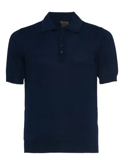 Rakkì Patch-pocket Polo Shirt In Blue