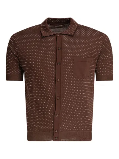RAKKÌ POLKA-DOT BUTTON SHIRT