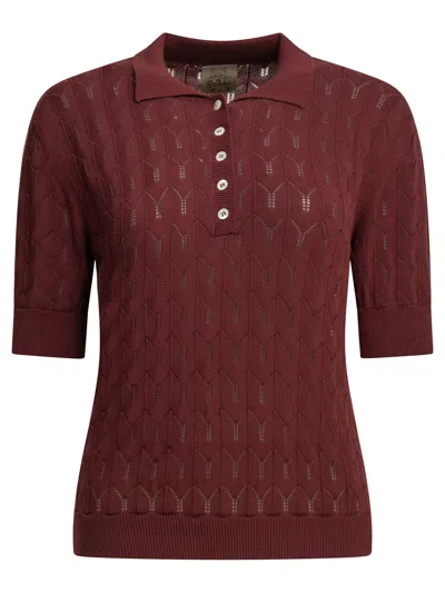 Rakkì “加州”纽扣 Polo 衫 In Bordeaux