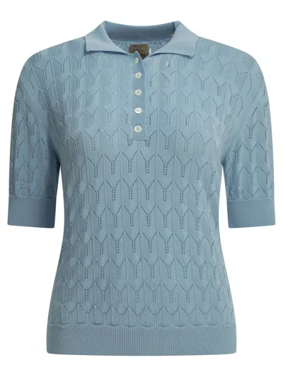 Rakkì “加州”纽扣 Polo 衫 In Light Blue