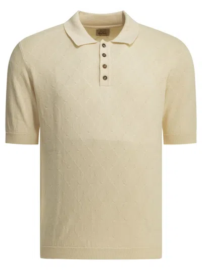 Rakkì Rakki "preppy" Button-down Polo Shirt In Neutral