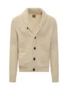 Rakkì Rakki' Beige Merino Wool Cardigan In Neutral