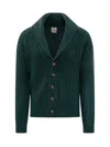 Rakkì Rakki Shawl Neck Cardigan In Green